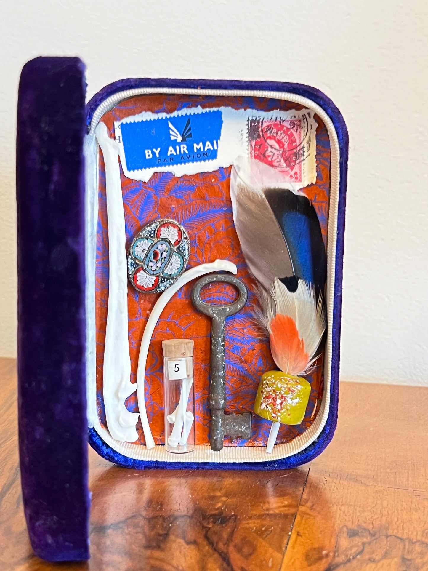 Miniature "Curiousity Cabinet" Made from Antique Jewelry Box