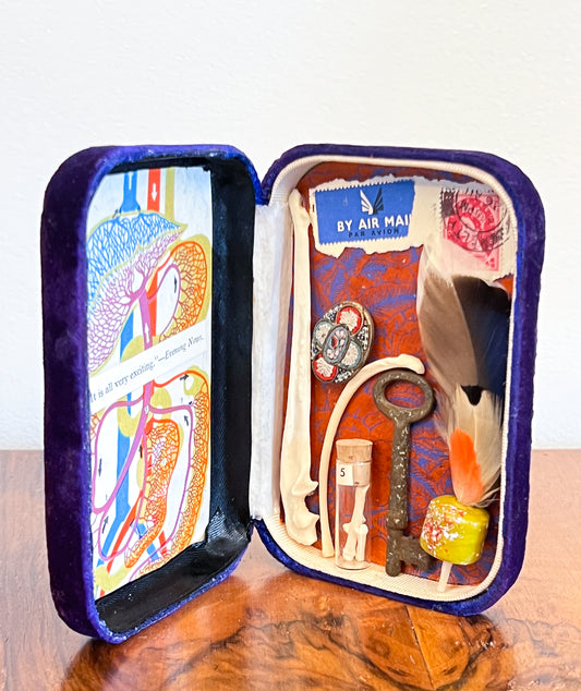 Miniature "Curiousity Cabinet" Made from Antique Jewelry Box